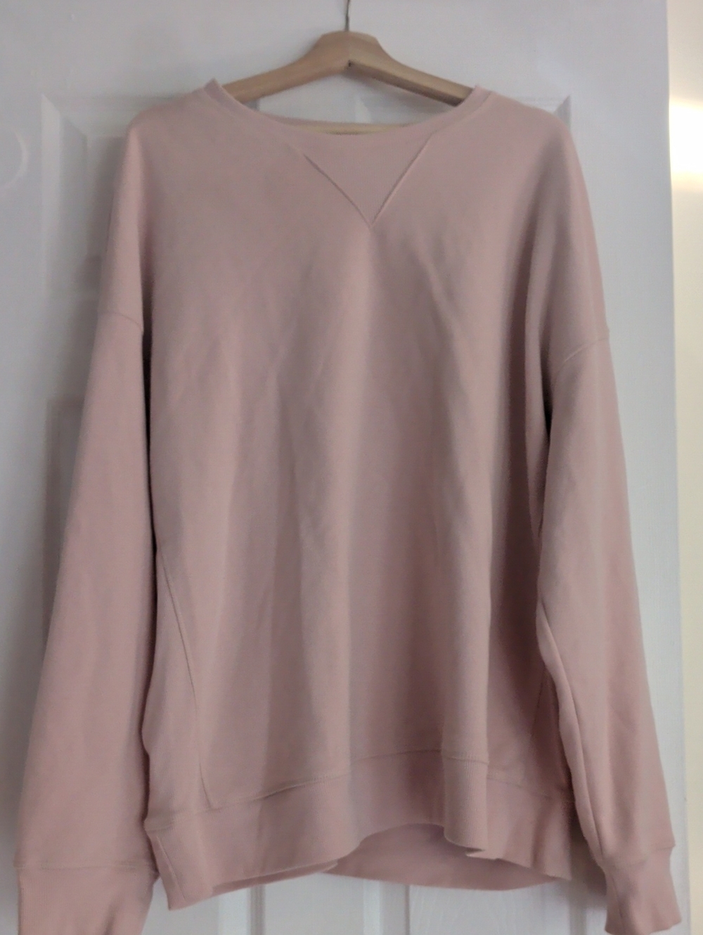 all in motion Soft Pink Crewneck Label Print 2xl